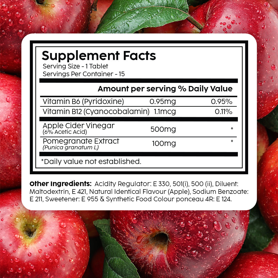 Apple Cider Vinegar Effervescent with 500mg ACV
