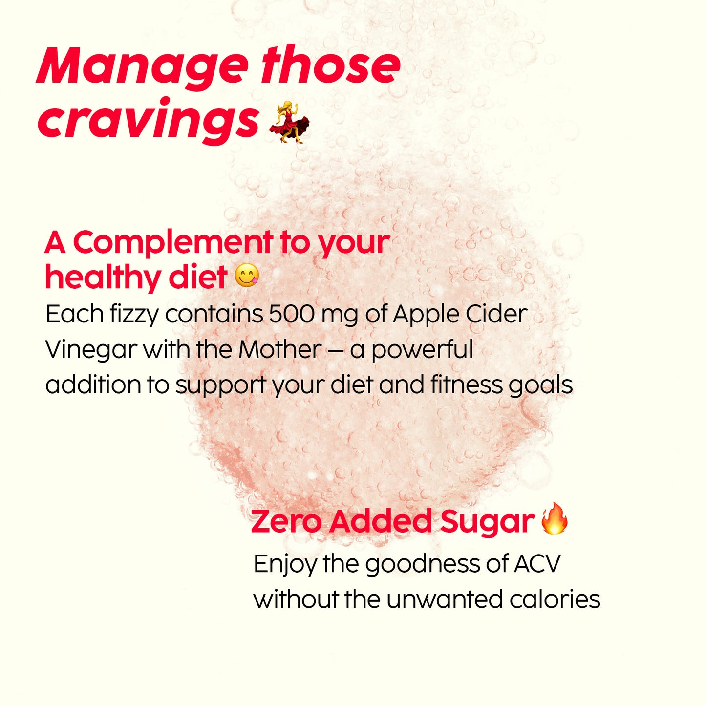 Apple Cider Vinegar Effervescent with 500mg ACV