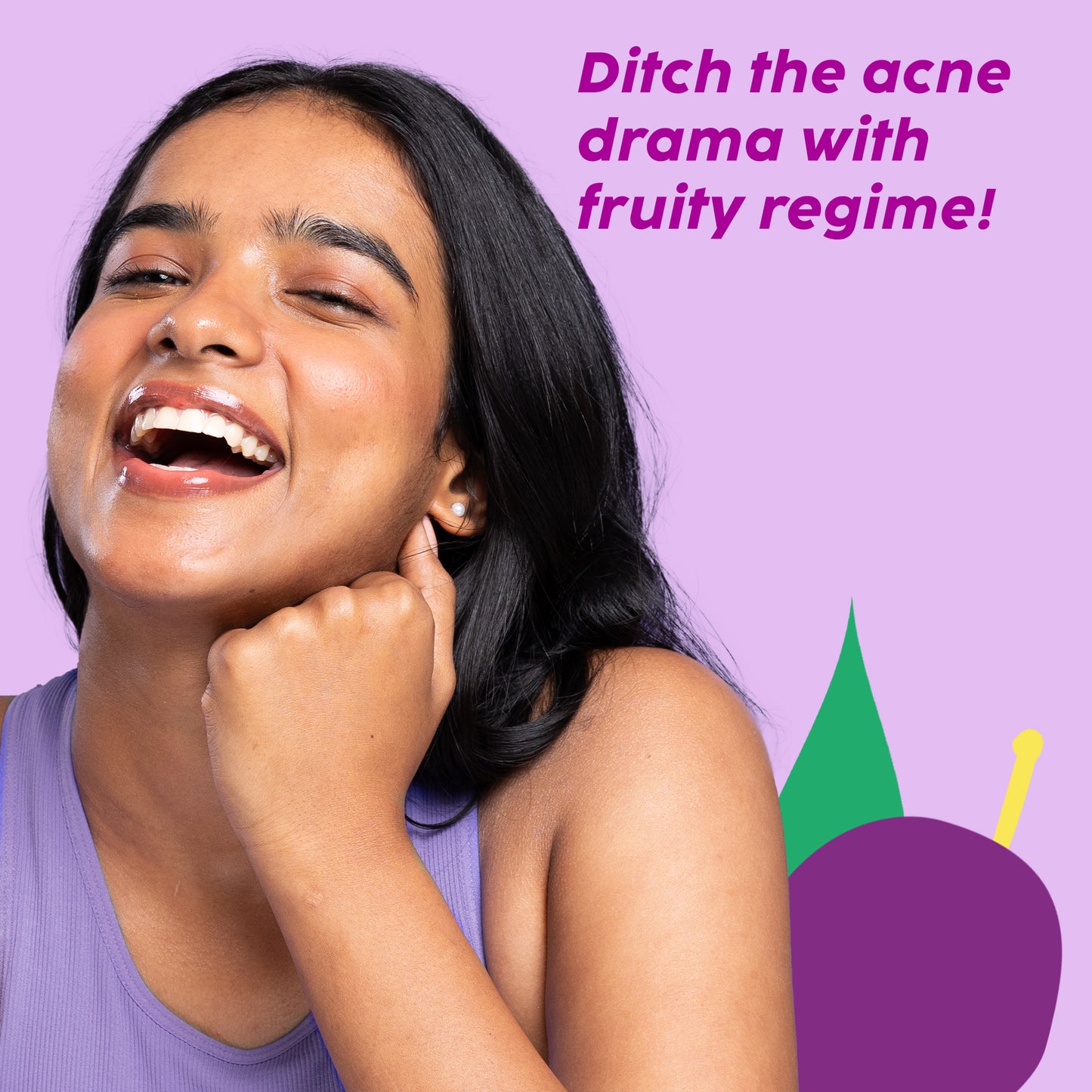 Jamun Active Acne Regime with Cleanser, Serum, Toner & Moisturizer