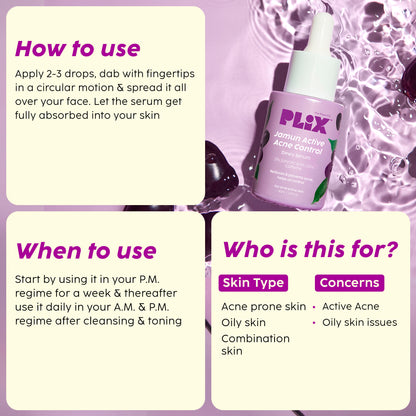 Jamun Active Acne Serum with 2% Salicylic Acid