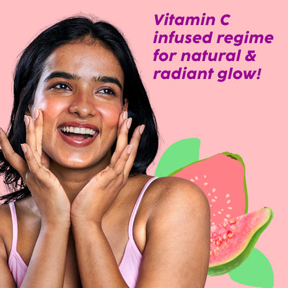 Guava Glow Regime with Cleanser, Toner, 10% Vitamin C & Moisturizer