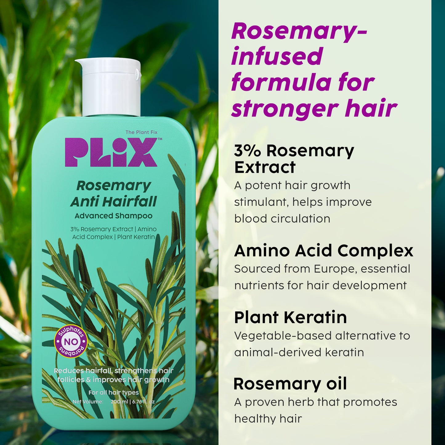 Rosemary Anti Hairfall Hair Mask and Shampoo - Combo
