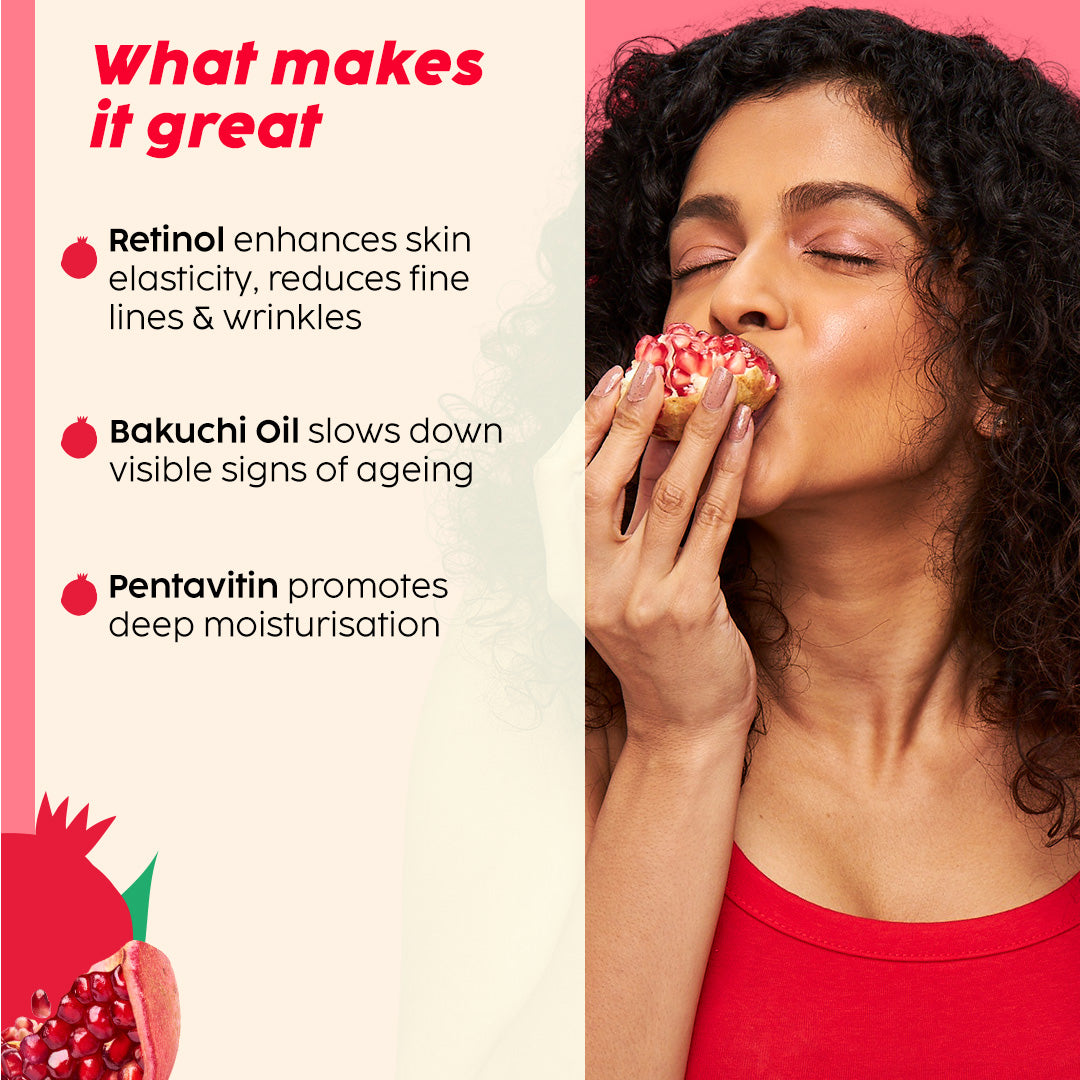 Pomegranate Youth Renewal Dewy Serum With Retinol For Anti Ageing