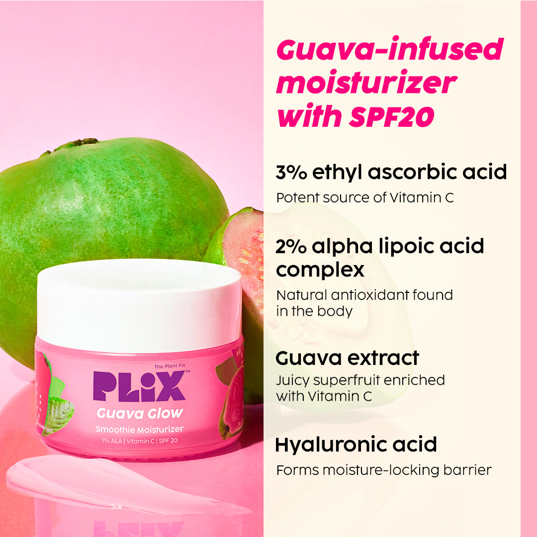 Guava Glow Smoothie Moisturizer For Brighter Skin With Vitamin C