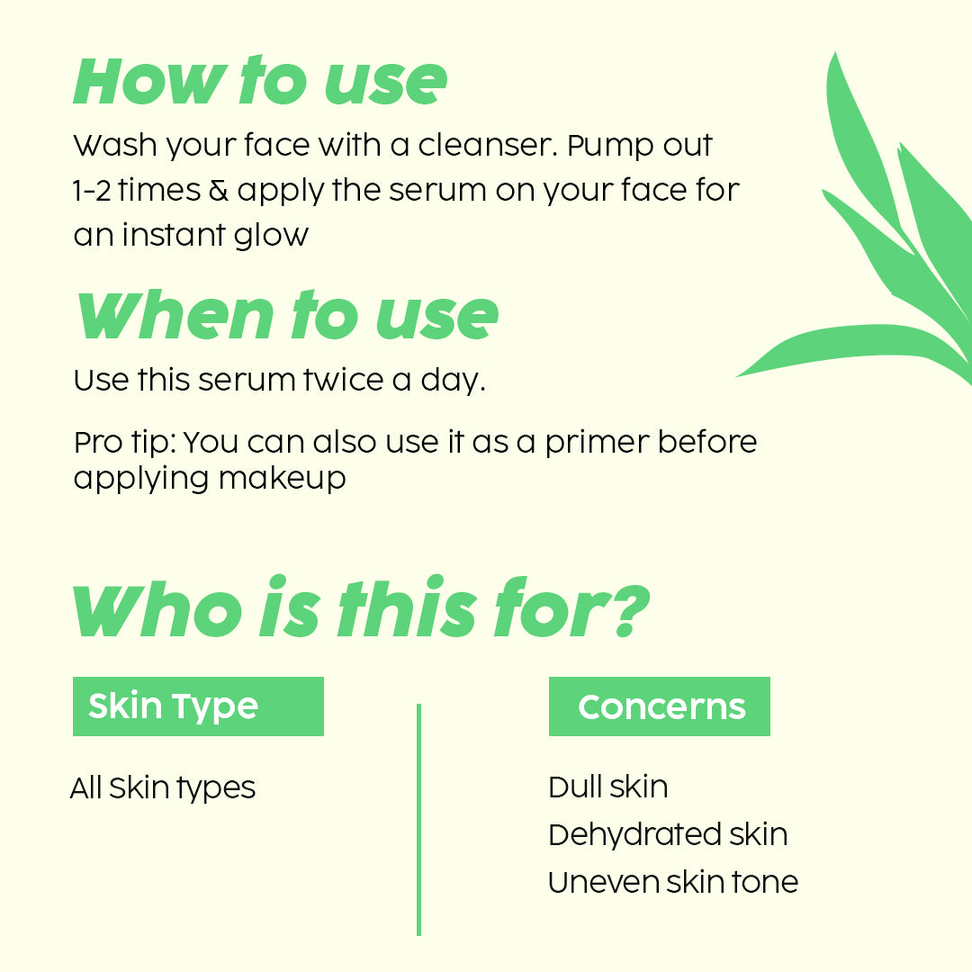 Guava 24k Gold Face Serum | Instant Glow | 2-in-1 Serum & Primer