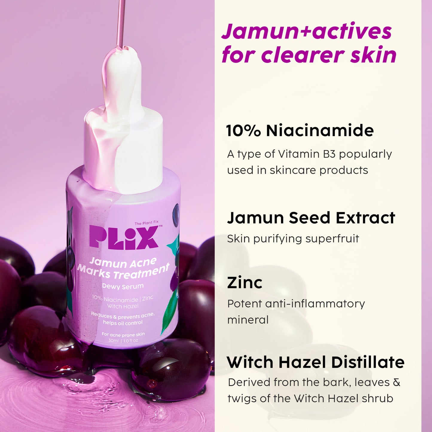 Jamun  Active Acne Moisturizer and Acne Marks Serum Combo