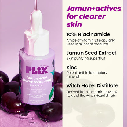 Jamun Acne Marks Regime with Niacinamide & Witch Hazel - Combo