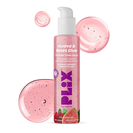  Guava & Roses 2-in-1 Fat Water Toner Serum with Enzymatic Action to Hydrate & Balance Skin pH 