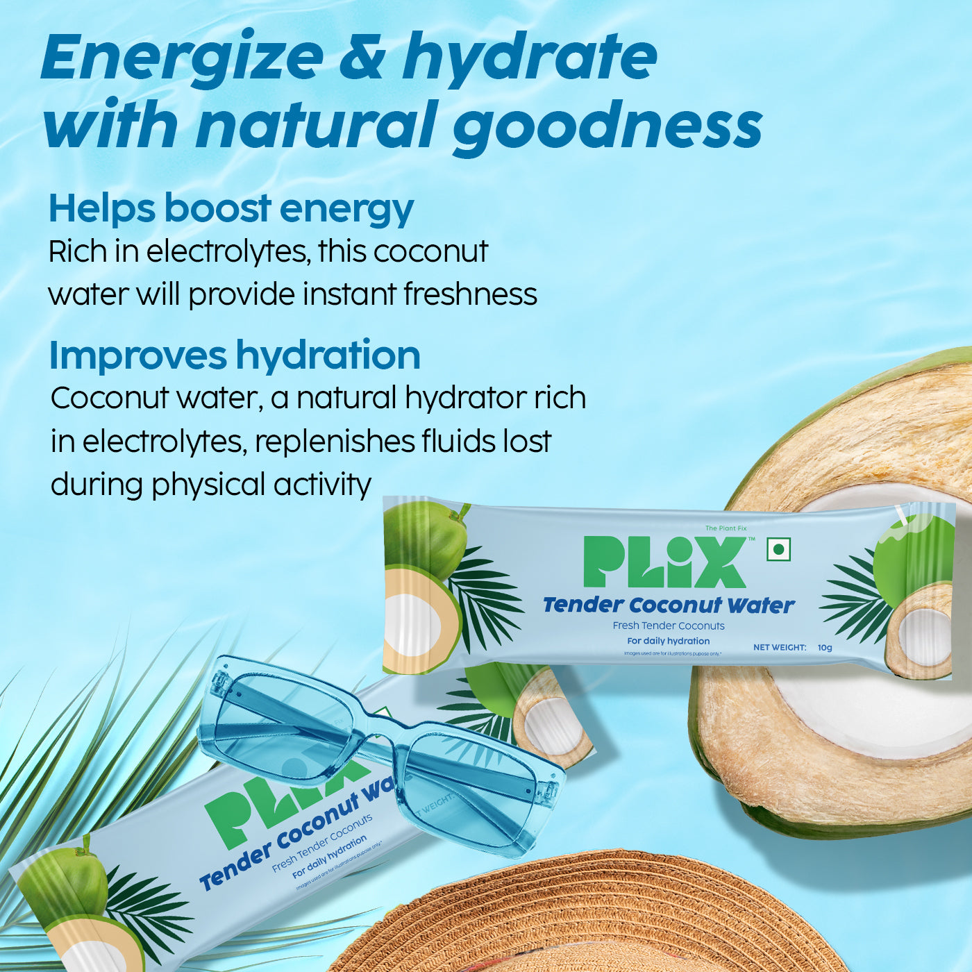 Tender Coconut Water With Electrolytes for Hydration