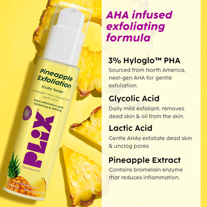 Pineapple Exfoliating Fruity Toner for Smooth, Refined Skin