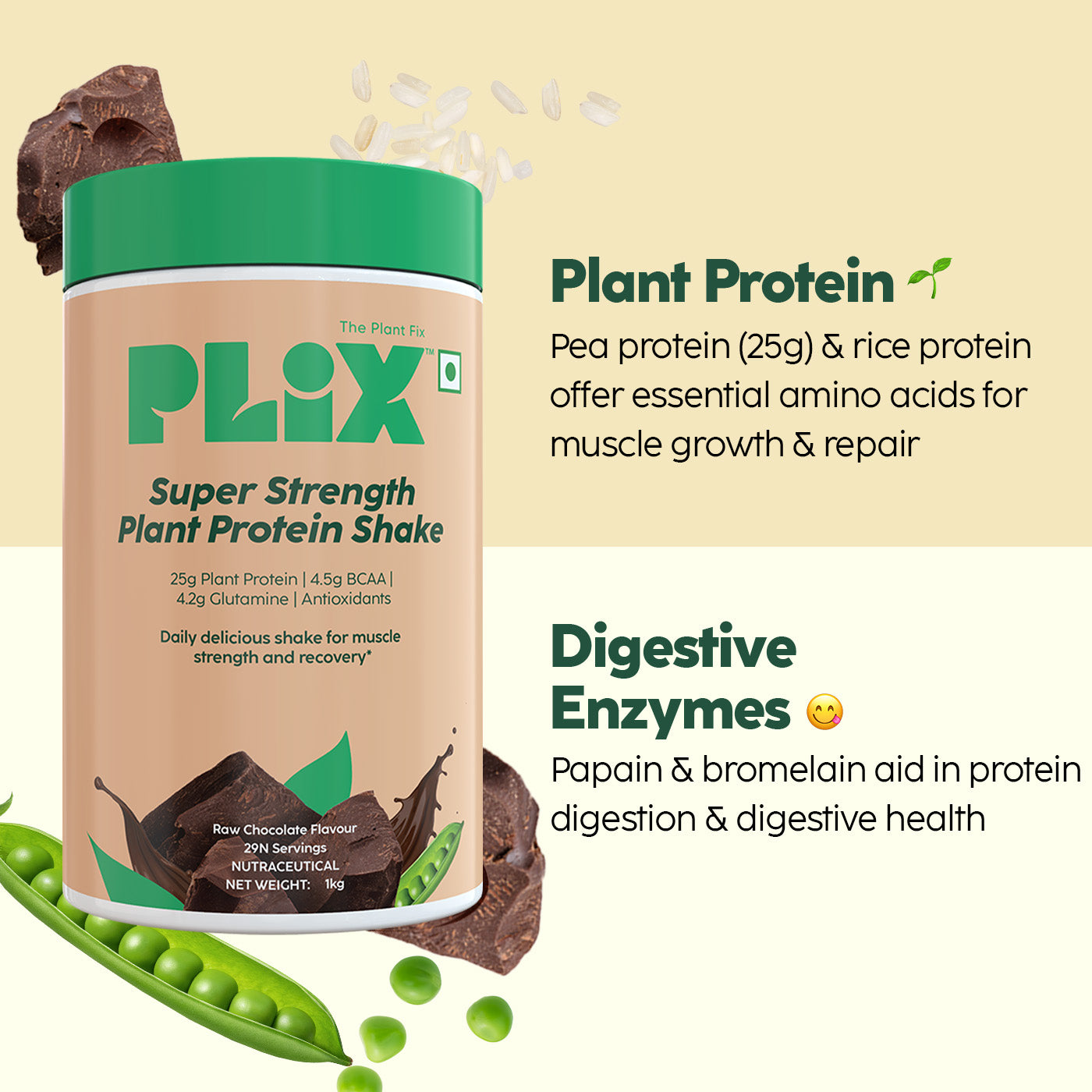 Super Strength Shake with 25g Plant Protein