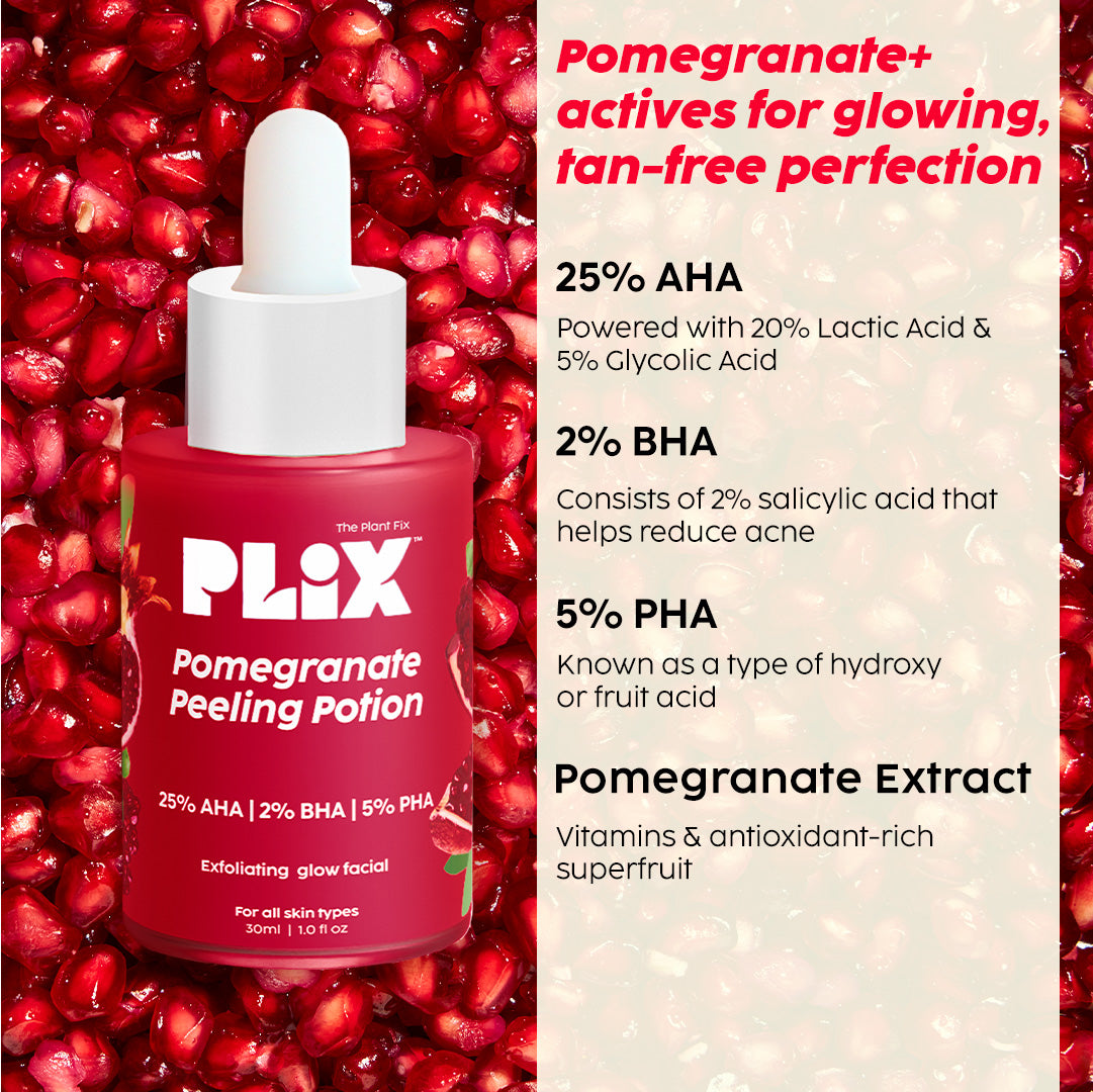 Pomegranate Peeling Potion for Smooth, Tan-Free Glowing Skin