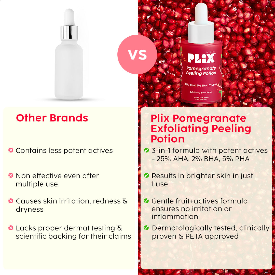 Pomegranate Peeling Potion for Smooth, Tan-Free Glowing Skin