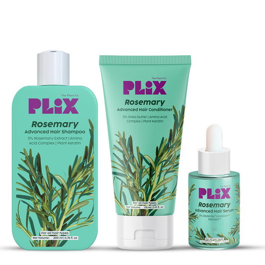  Rosemary Advanced Hair Growth Serum, Shampoo & Conditioner- Combo Pack 