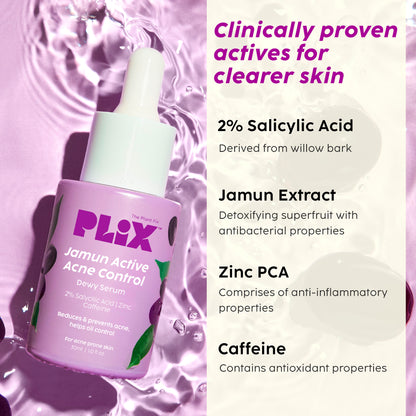 Jamun Active Acne Regime with Cleanser & Serum - Combo