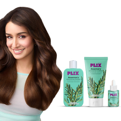 Rosemary Advanced Hair Growth Serum, Shampoo & Conditioner- Combo Pack For Women