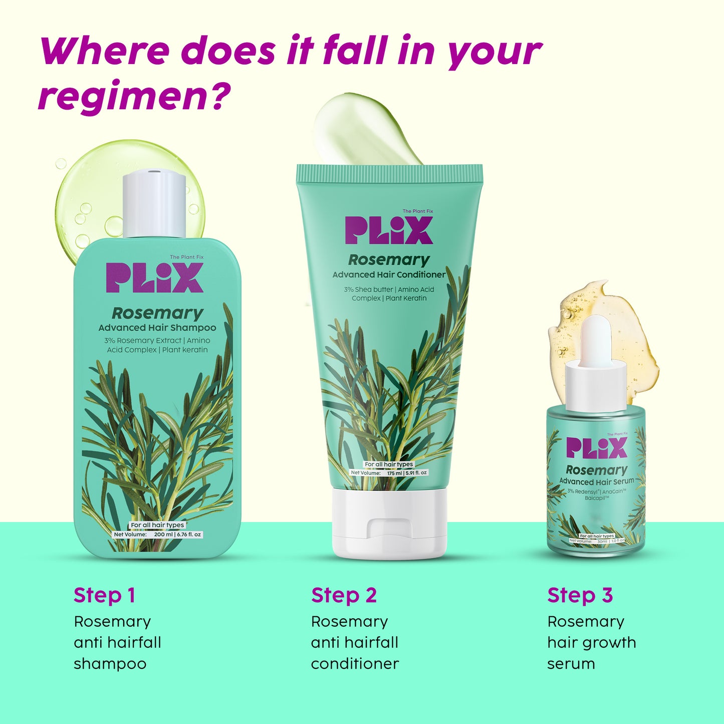 Rosemary Anti Hairfall Shampoo for Womnen with 3% Rosemary Extract